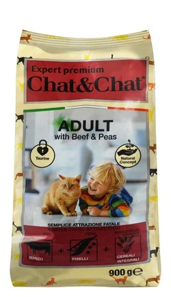 chat chat adult cat food with beef peas 900 g chat chat adult cat food with beef peas 900 g