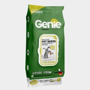 genie dog wipes 50 wipes extra foam