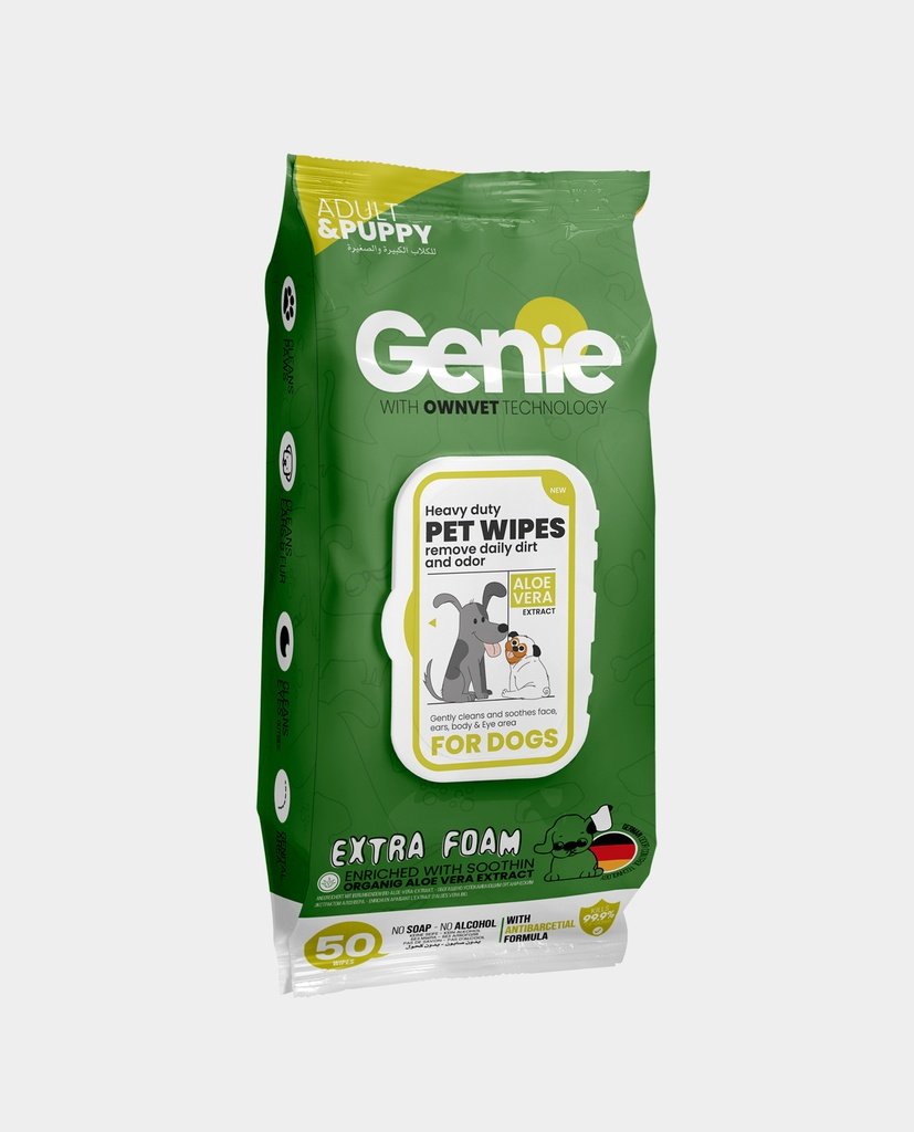 genie dog wipes 50 wipes extra foam genie dog wipes 50 wipes extra foam