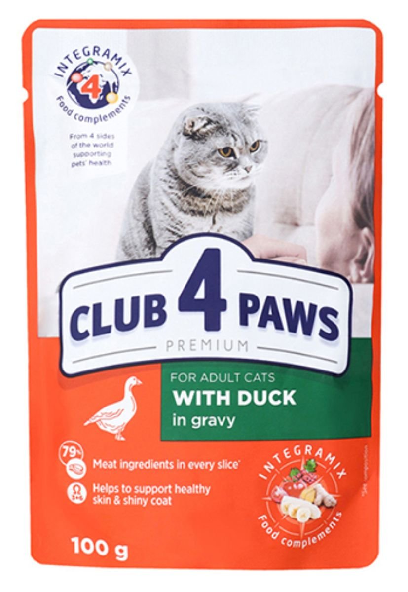 adult cat with duck in gravy adult cat with duck in gravy
