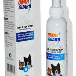 Extra care, extra protection! 🐾 Omni Guard Dandex Anti-Flea & Tick Pet Spray – available at MiniPets.store
