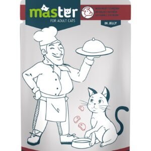 master pelnoporcjowa mokra karma dla doroslych kotow z miesem 24x80 g b iext140605370